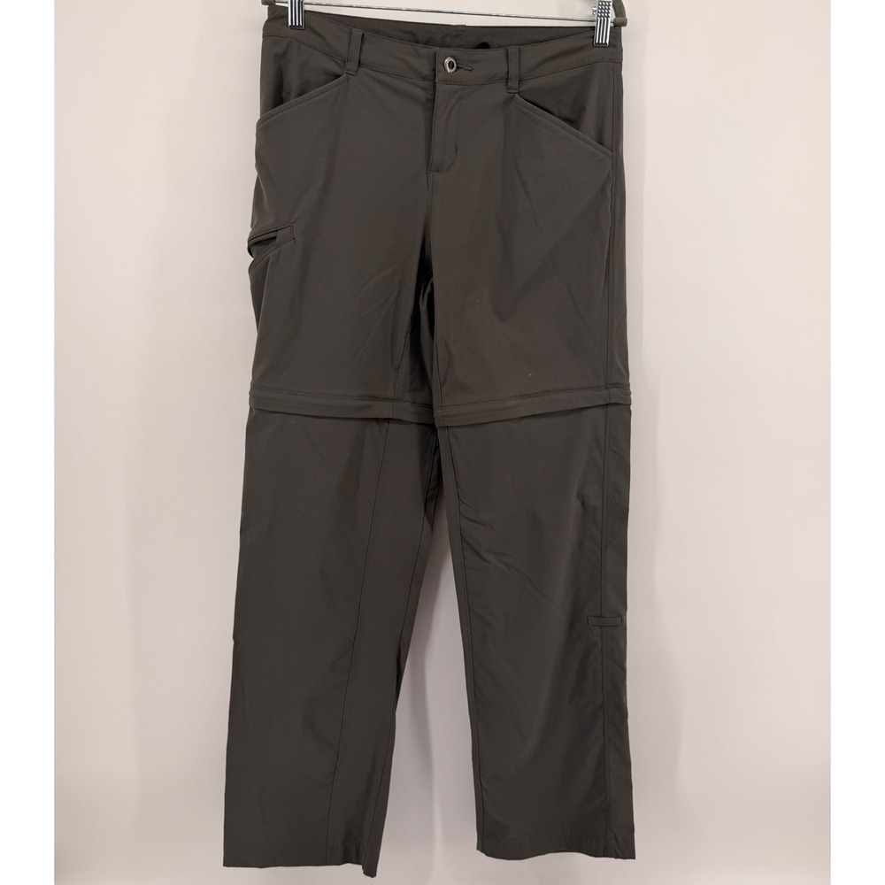 Patagonia Convertible Pants Womens 10 Grey Quandary Zip Off Hiking 55550 SP18